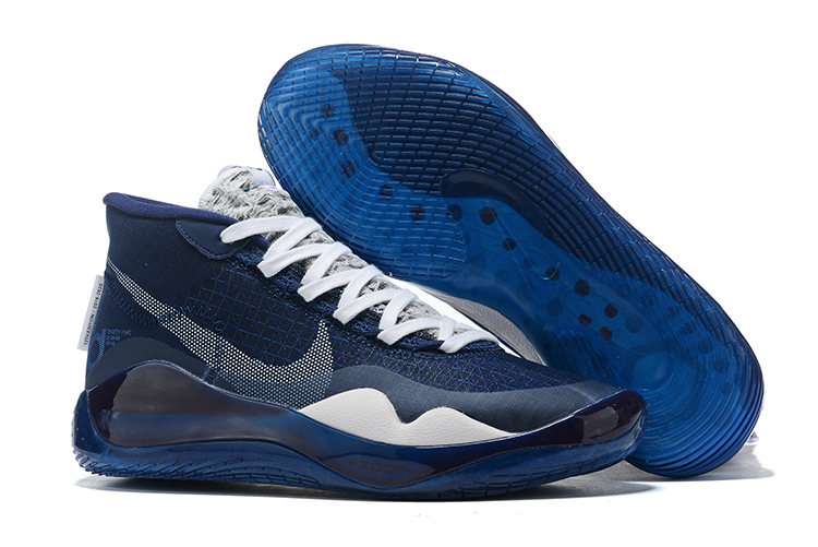 New Nike KD 12 Sea Blue White Shoes